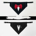 Load image into Gallery viewer, Dog Gentleman Suit Bow Tie Bib Saliva Towel