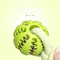 Load image into Gallery viewer, Dog Toys Treat Balls Interactive Hemp Rope Rubber Leaking Balls For Small Dogs Chewing Bite Resistant Toys Pet Tooth Cleaning Bite Resistant Toy Ball For Pet Dogs Puppy