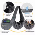 Load image into Gallery viewer, JESPET Comfy Pet Sling for Small Dog Cat, Hand Free Sling Bag Breathable Soft Knit with Front Pocket, Travel Puppy Carrying Bag, Pet Pouch. Machine Washable