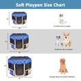 Load image into Gallery viewer, JESPET Pet Dog Playpens 36", 45" & 61" Portable Soft Dog Exercise Pen Kennel with Carry Bag for Puppy Cats Kittens Rabbits, Indoor/Outdoor Use