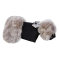 Load image into Gallery viewer, Susan Lanci Designs Platinum Glitzerati Nouveau Bow Silver Fox Faux Fur Coat