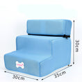 Load image into Gallery viewer, Factory Direct Sale Dog Stairs Pet Climbing Ladder Sponge Steps Small Dog Teddy On The Sofa Bed Climbing Ladder Can Be Customized