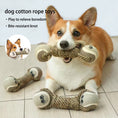 Load image into Gallery viewer, Pet Dog Toys For Large Small Dogs Toy Interactive Cotton Rope Mini Dog Toys Ball For Dogs Accessories Toothbrush Chew Premium Cotton-Poly Tug Toy For Dogs Interactive Rope Dog Toy For Medium Dogs