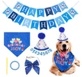 Load image into Gallery viewer, Dog Birthday Party Supplies Boy Girl Dog Birthday Hat With Numbers Dog Puppy Birthday Bandana Hat Bow  Puppy Birthday Hat