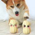 Load image into Gallery viewer, Funny Pet Dog Squeaky Toys For Small Middle Dogs Bite Resistant Puppy Cat Dogs Toys Pets Rubber Peanut Clean Tooth Chew Toy