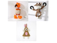 Load image into Gallery viewer, Pet Toy Donkey Shape Corduroy Chew Toy For Dogs Puppy Squeaker Squeaky Plush Bone Molar Dog Toy Pet Training Dog