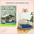 Load image into Gallery viewer, The Rattan Dog House Outdoors With A Canopy, The Rattan Dog Bed With A Waterproof Mat Is Suitable For Small And Medium Sized Dogs