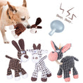 Load image into Gallery viewer, Pet Toy Donkey Shape Corduroy Chew Toy For Dogs Puppy Squeaker Squeaky Plush Bone Molar Dog Toy Pet Training Dog