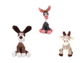 Load image into Gallery viewer, Pet Toy Donkey Shape Corduroy Chew Toy For Dogs Puppy Squeaker Squeaky Plush Bone Molar Dog Toy Pet Training Dog