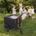 Load image into Gallery viewer, Foldable Pet Jogging Stroller Dog Carriers Bicycle Trailer Pet Dog Cat Bike Trailer Orange And Black - Ideal For Small Pets