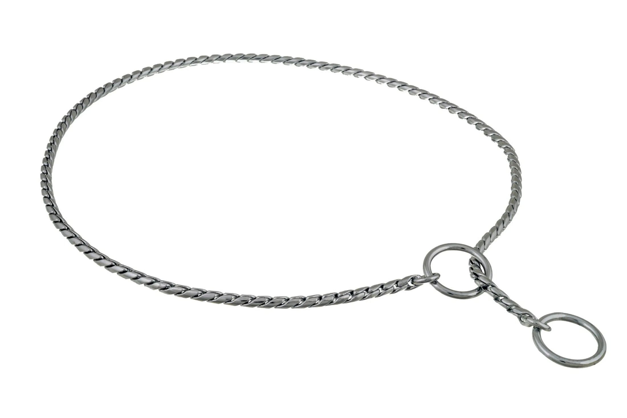 Slip Snake Show Chain Collar (28 in x 3.8mm)