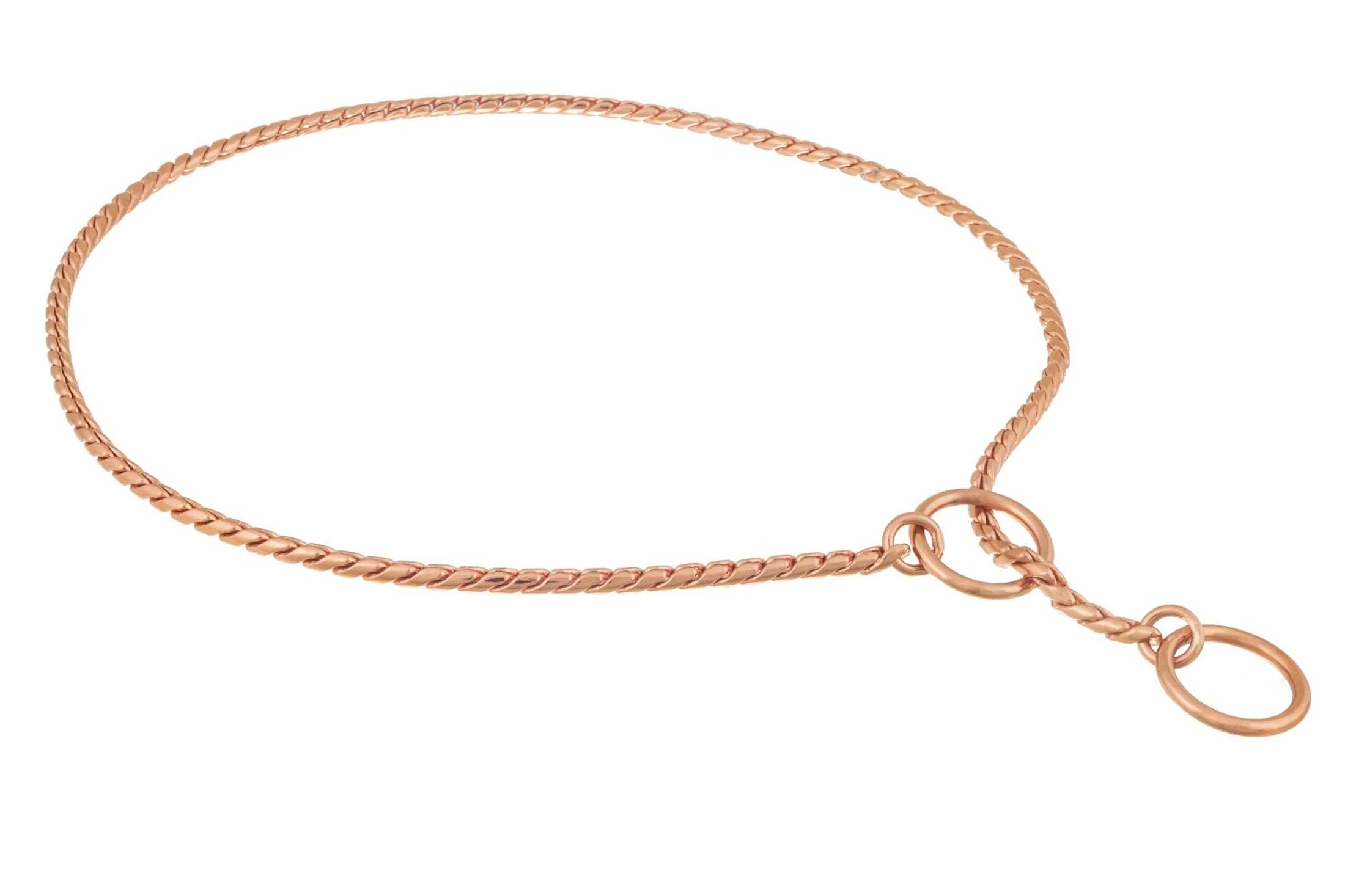 Slip Snake Show Chain Collar (28 in x 3.8mm)