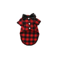Load image into Gallery viewer, My Fancy Buffalo Plaid Bowtie Dog Shirt
